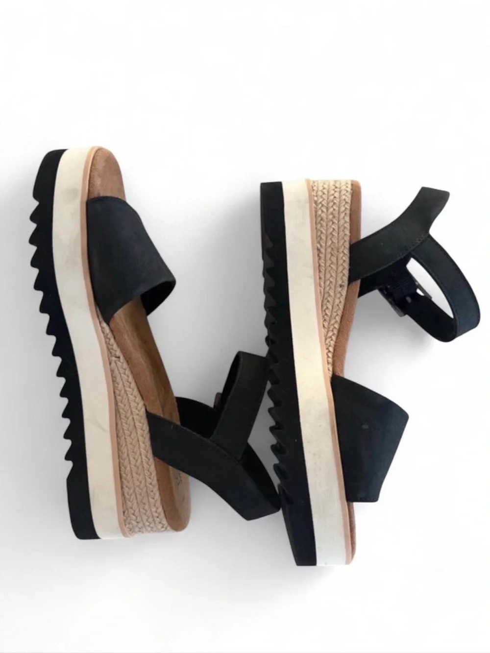Toms Diana Espadrille Wedge Strap Sandals Womens Sz 7 EUC